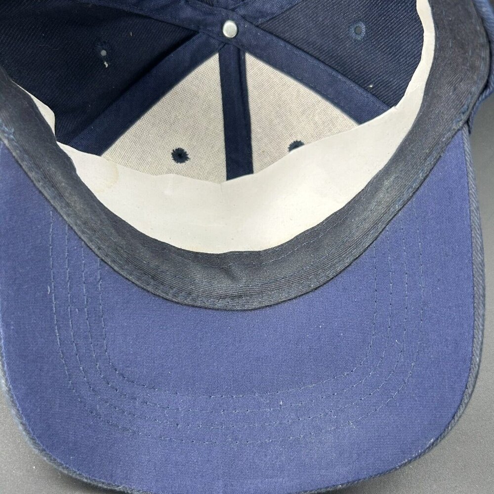 US Wings Pilot Shop Advertising Hat Cap Navy Blue Military Adjustable USA Flag - Picture 6 of 7